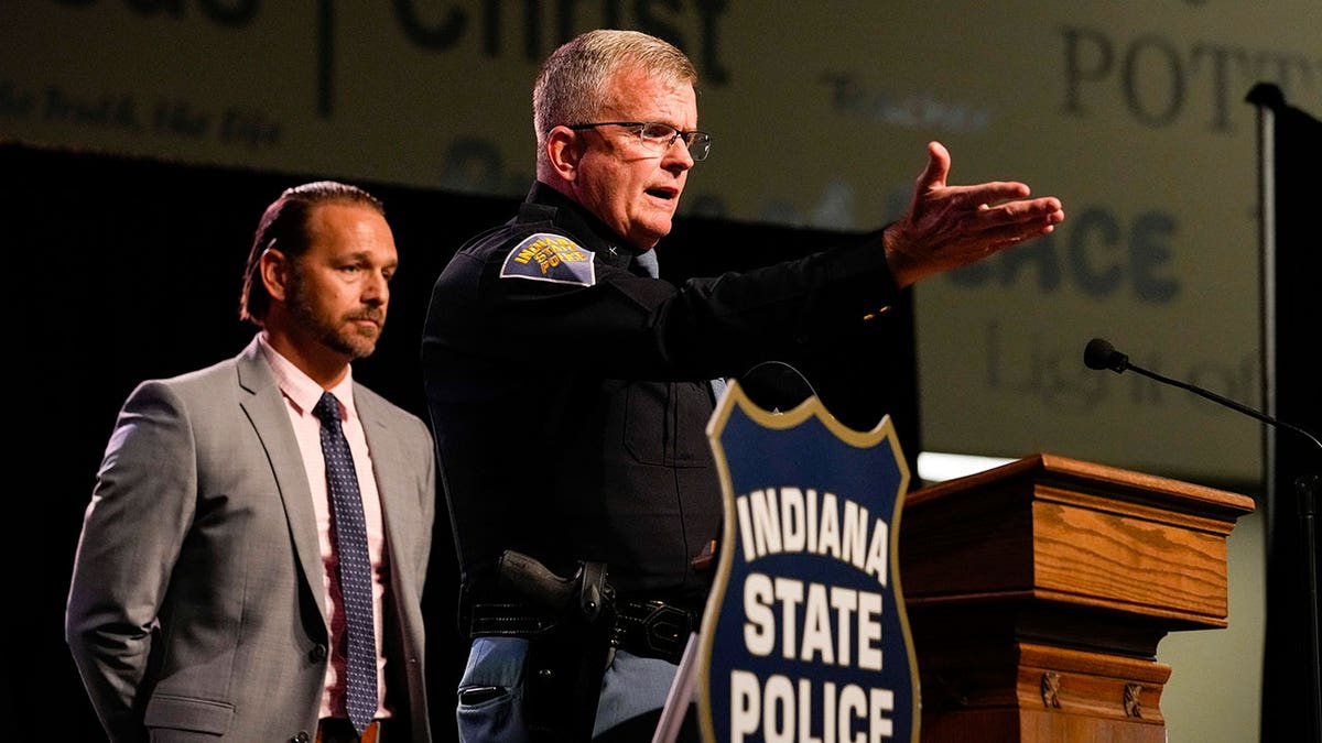  State Police Superintendent Doug Carter and Carroll County Prosecutor Nick McLeland 