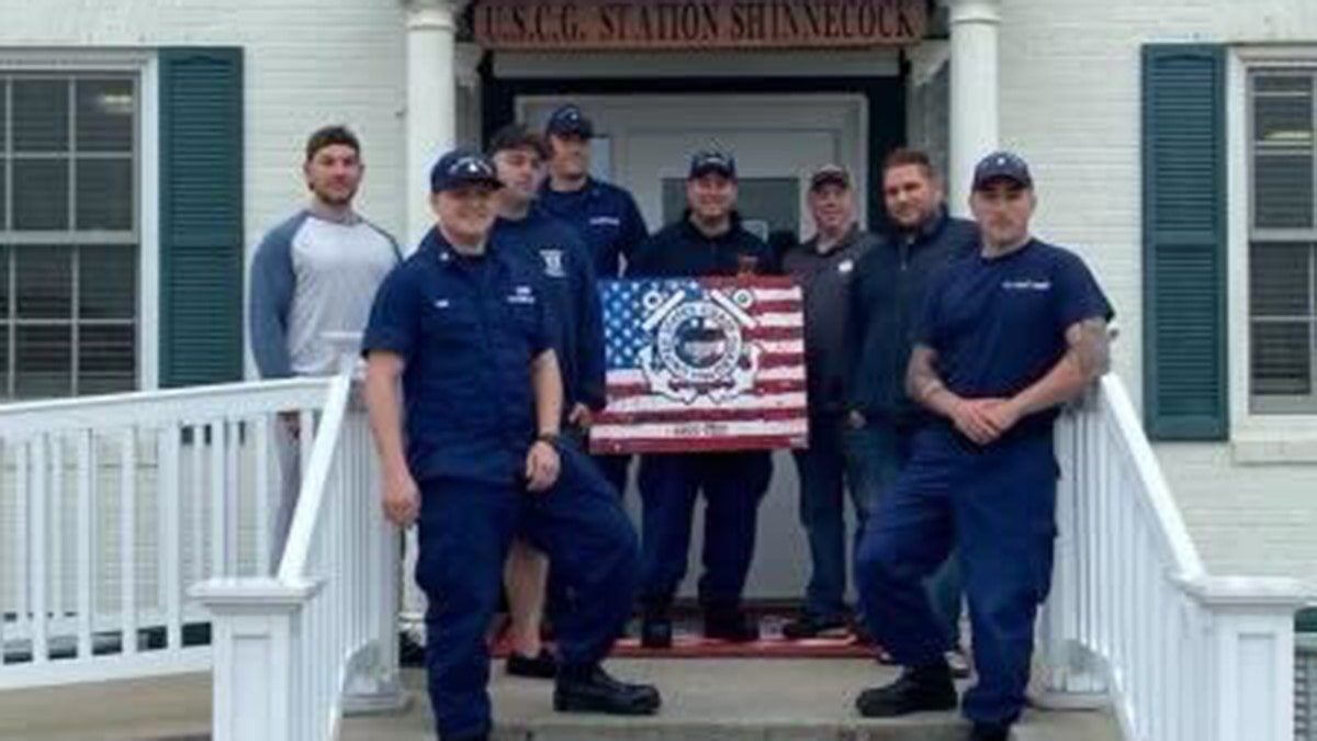 USCG members and TJ Foley