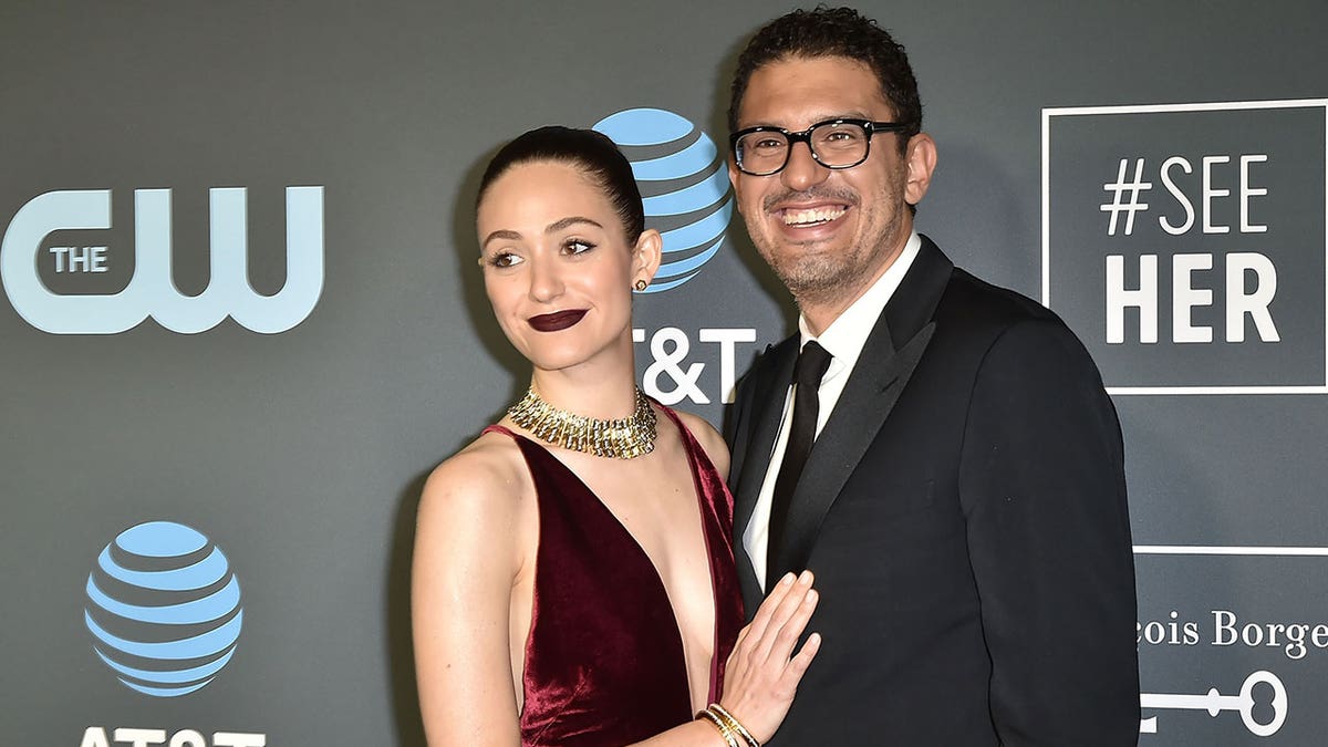 Emmy Rossum and husband Sam Esmail