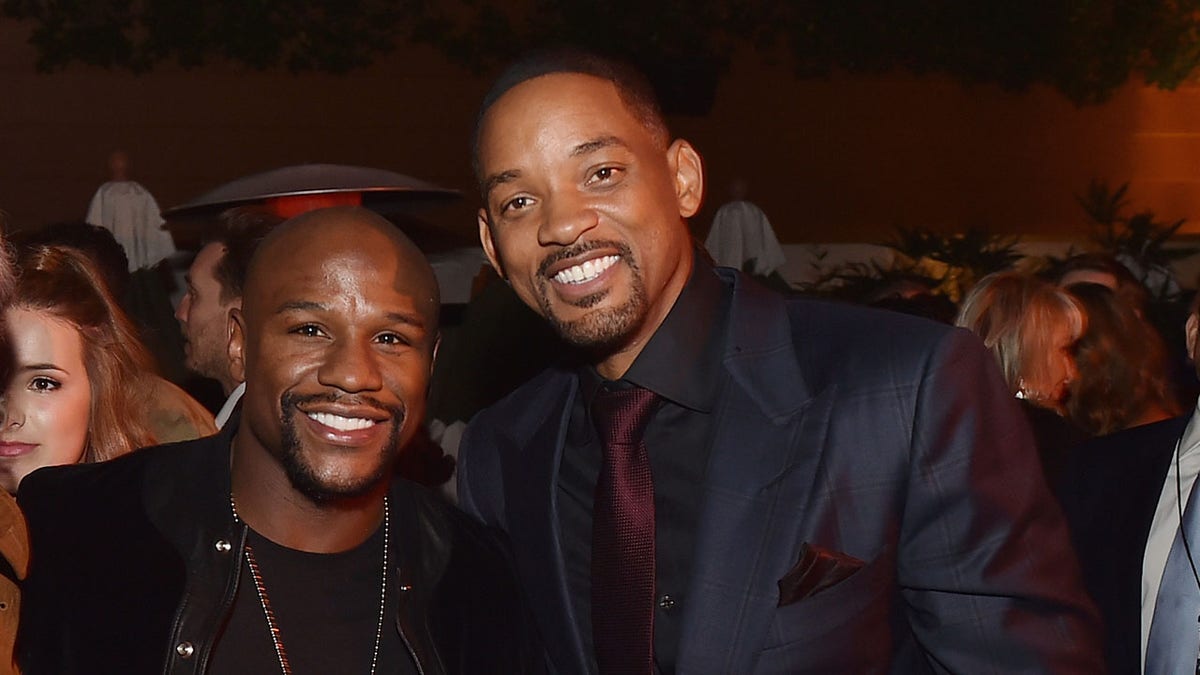 Floyd Mayweather and Will Smith