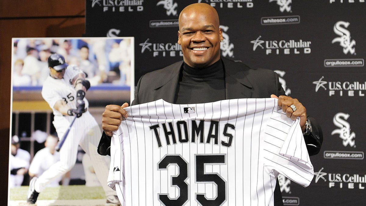 Frank Thomas with retired number