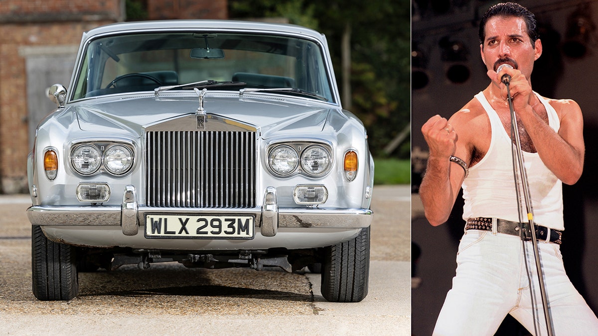 Freddie Mercury and rolls royce