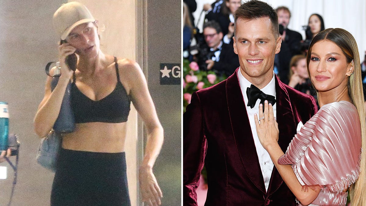 Gisele shows off her abs at the gym