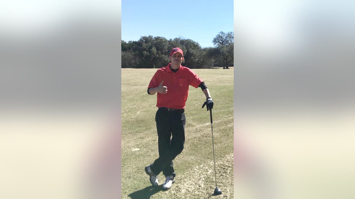 Christopher Branham golfing