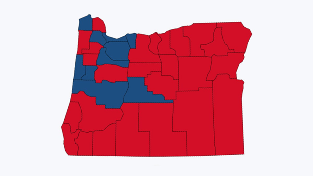 Oregon 2020 election map