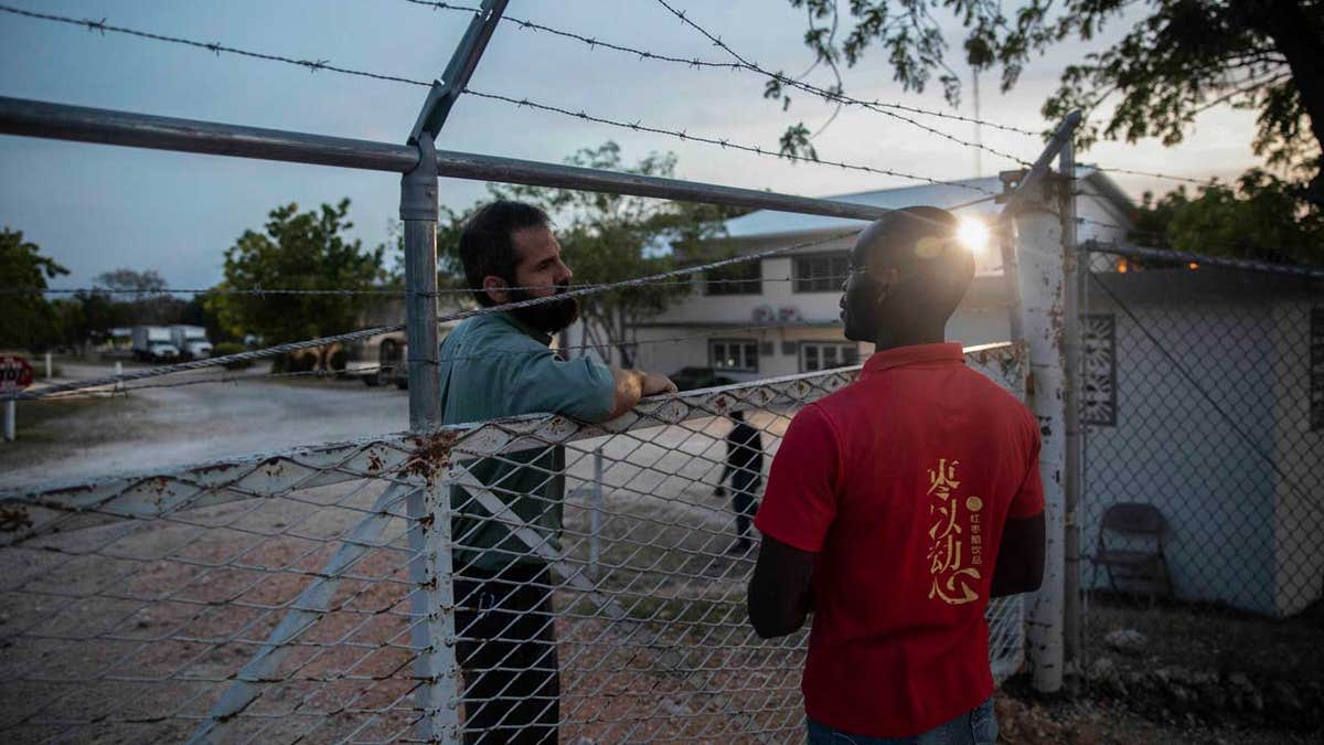 Men talking in Haiti