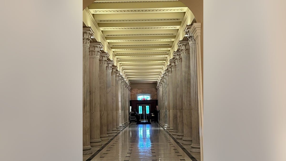 Hall of Columns in the U.S. capitol