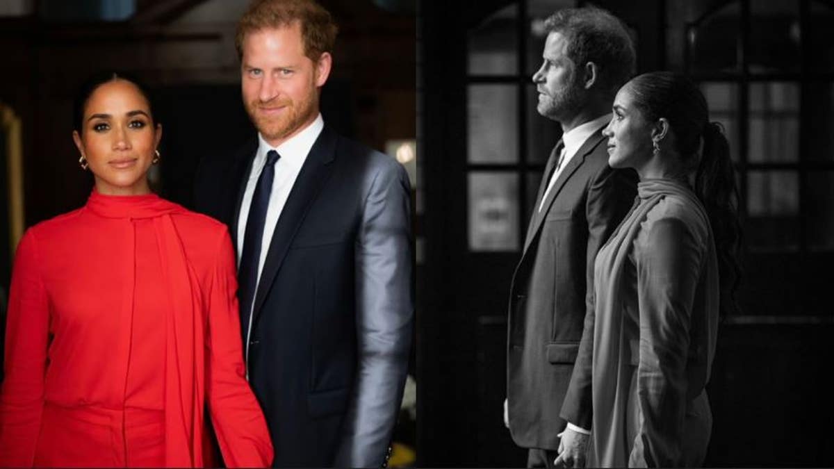 Prince Harry and Meghan Markle holding hands at summit
