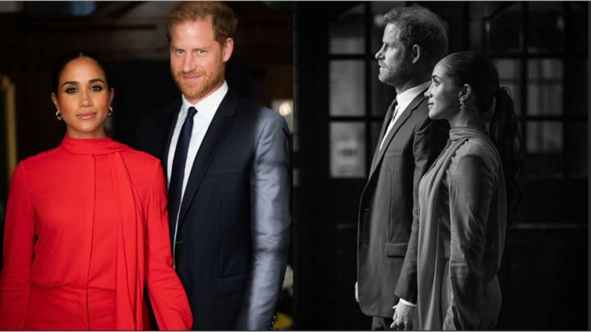 Prince Harry and Meghan Markle holding hands at summit