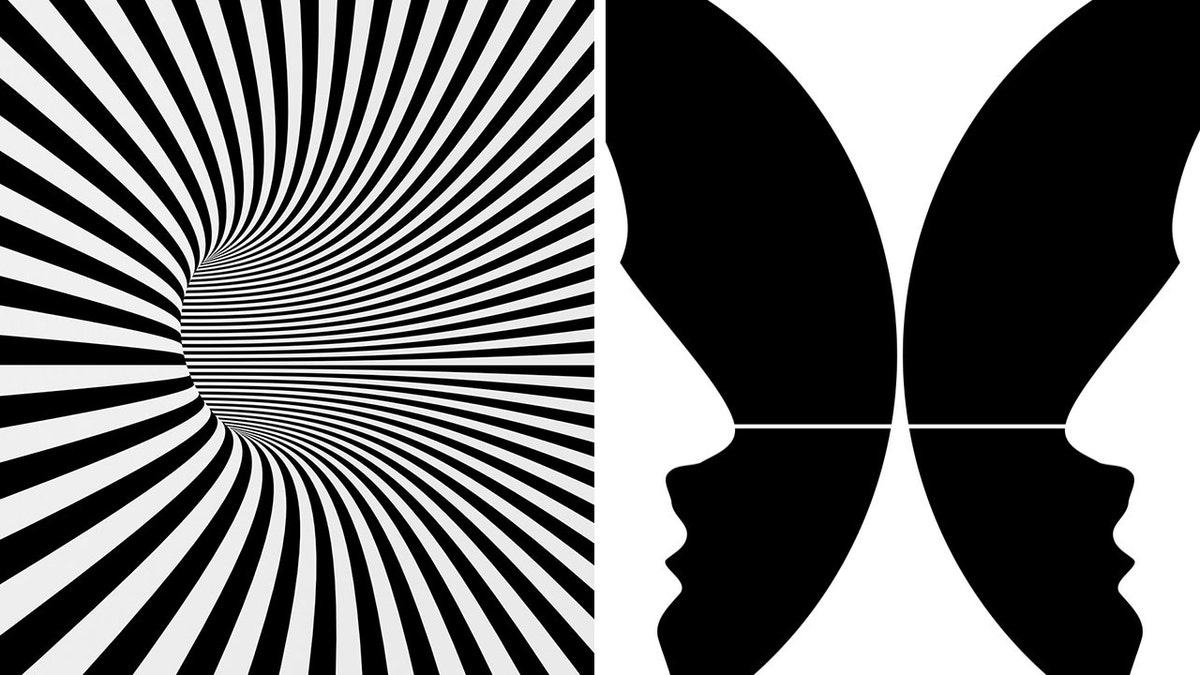split optical illusions