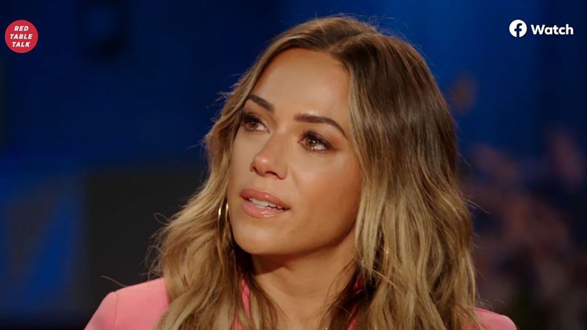 Jana Kramer with tears in her eyes