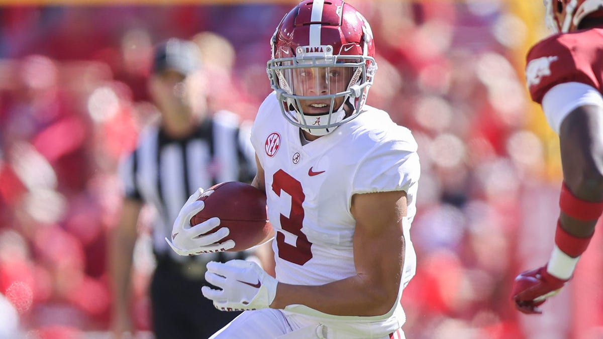 Alabama wide receiver Jermaine Burton allegedly hit female