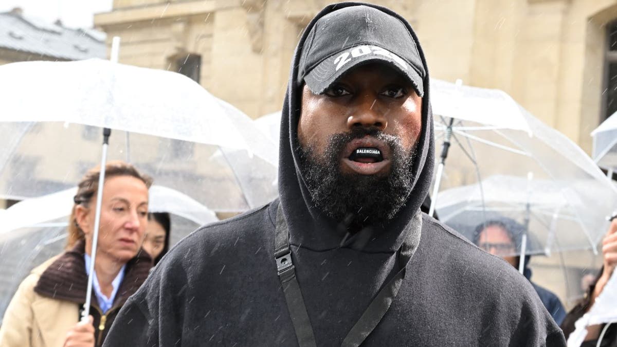 Kanye West at Paris fashion week