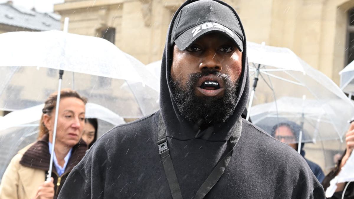 Ye, formerly Kanye West, at Paris fashion week