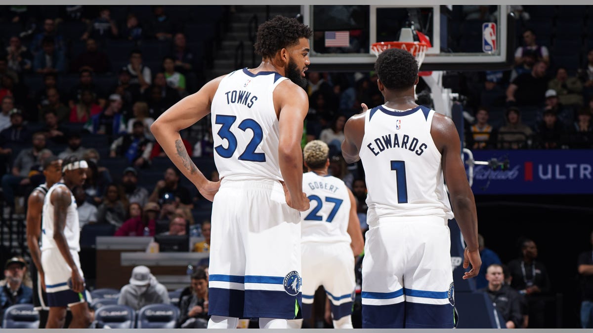 Karl-Anthony Towns and Anthony Edwards talk