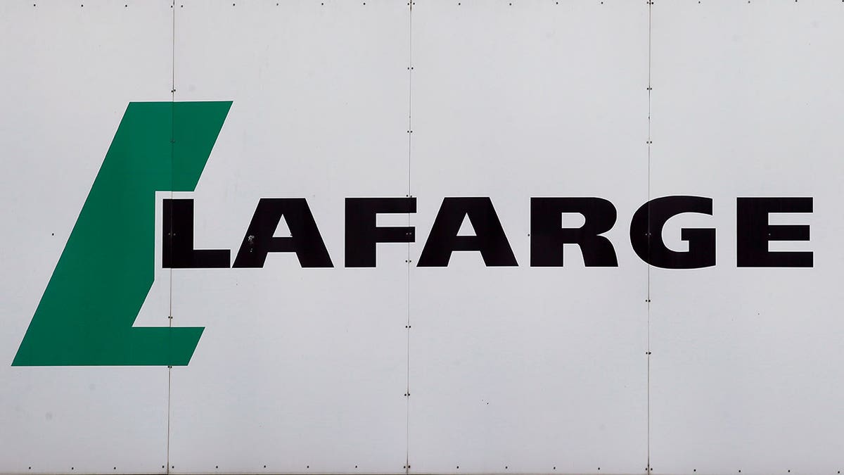 Lafarge logo seen on the outside of white facility building