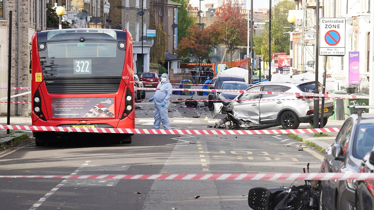 London shooting crime scene