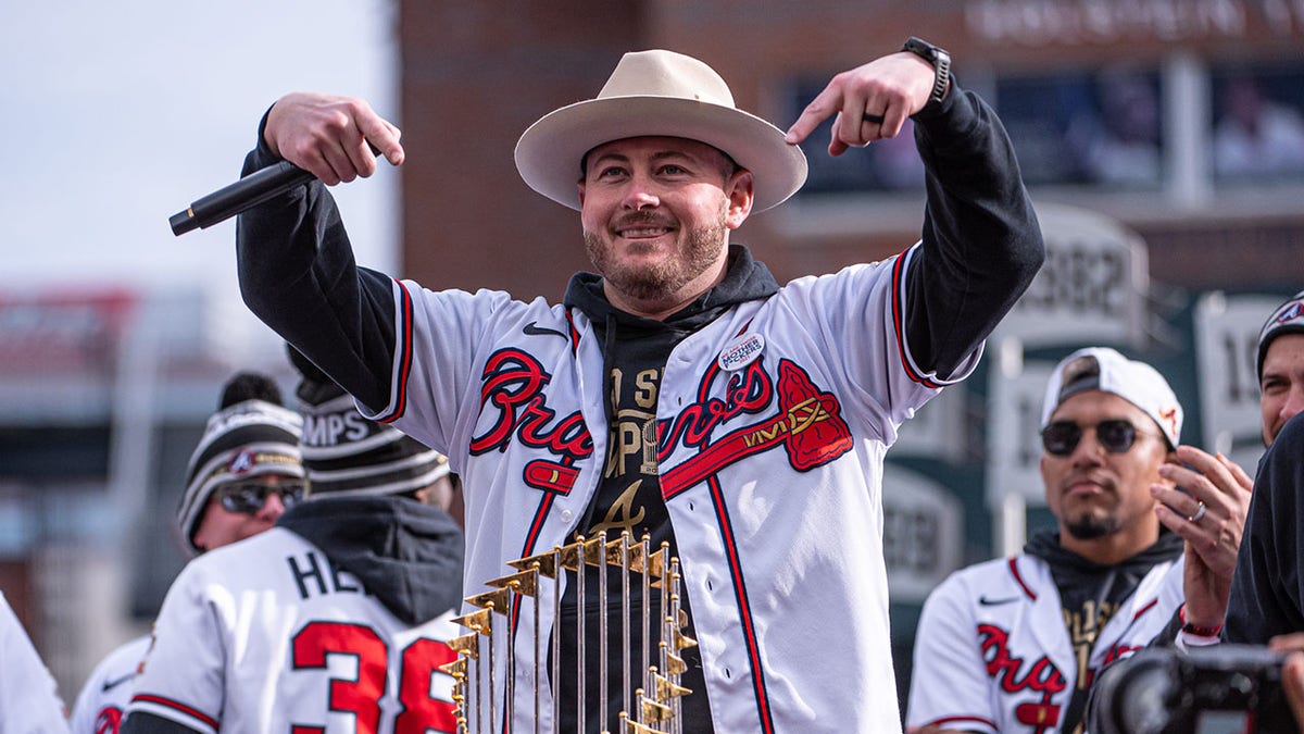 Tyler Matzek at World Series parade