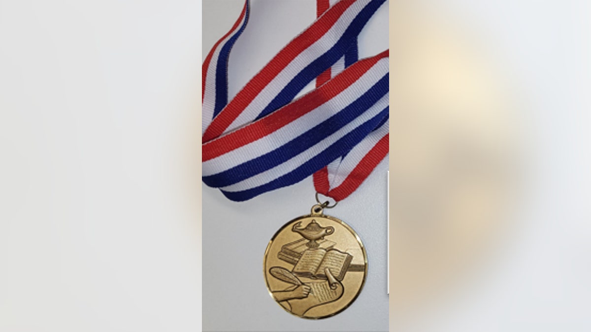 National Handwriting Contest medal