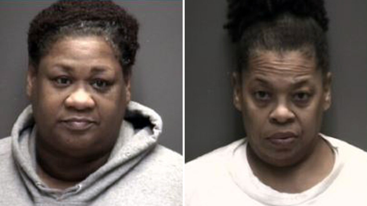 Mugshots of caretakers Keycia Johnson and Lisa Cooper