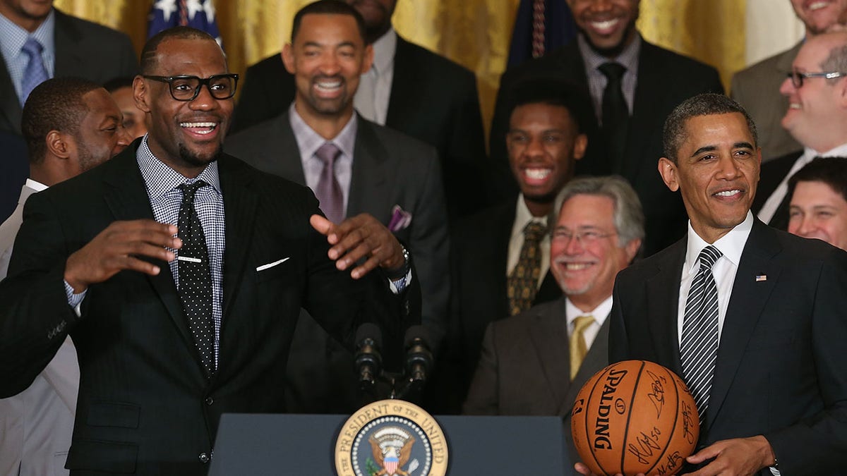 LeBron James and Barack Obama