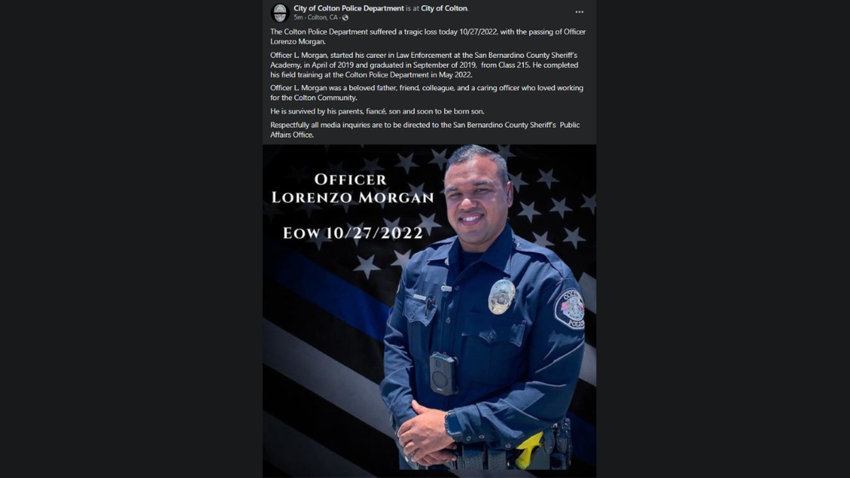 Colton Police Department Facebook post