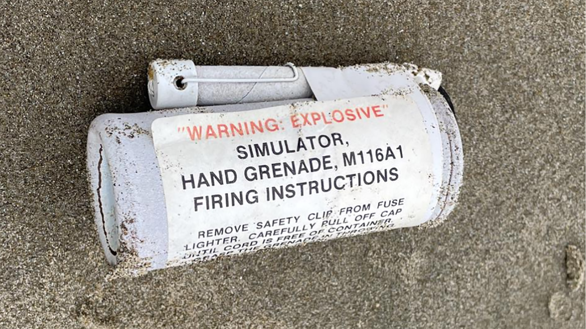 Hand grenades labeled ‘explosive’ washing ashore along central Oregon coastline Hand grenades labeled ‘explosive’ washing ashore along central Oregon coastline