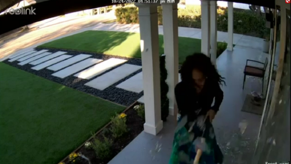 California home window smashing video