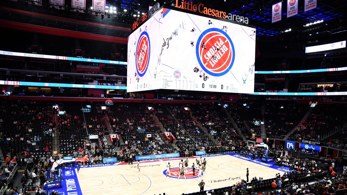 Detroit Pistons arena general view