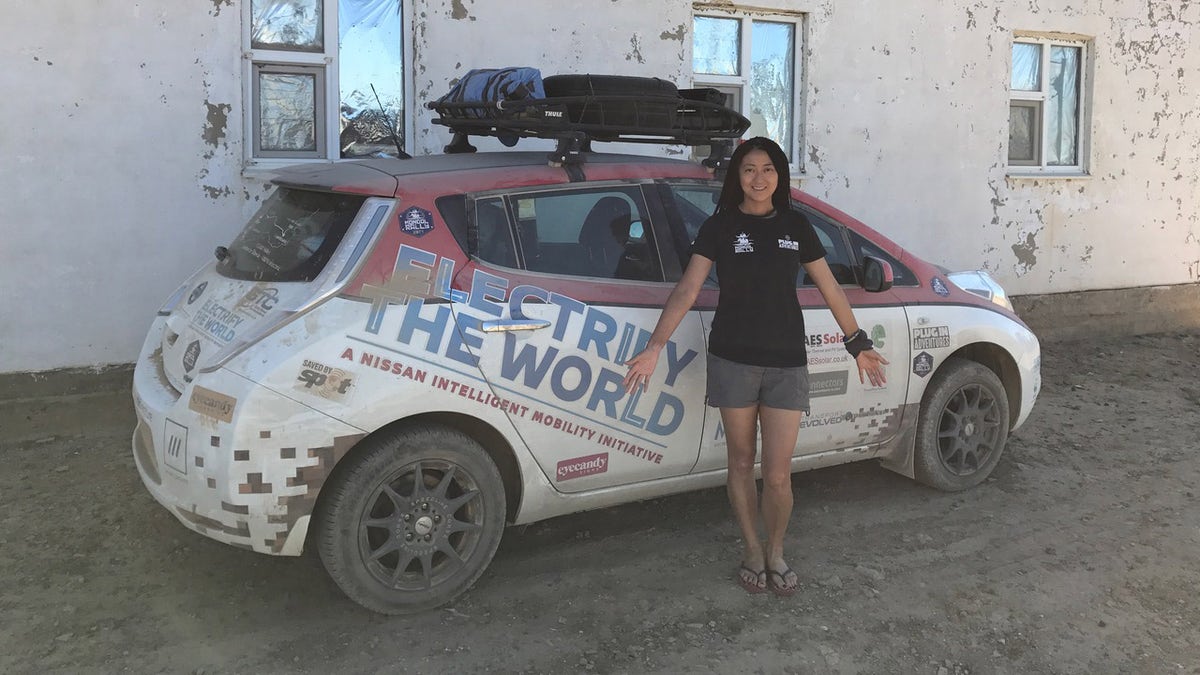 Chris and Julie were the first to complete the Mogol Rally in an electric vehicle.