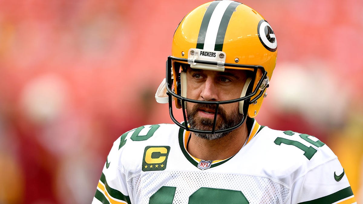 Aaron Rodgers close up