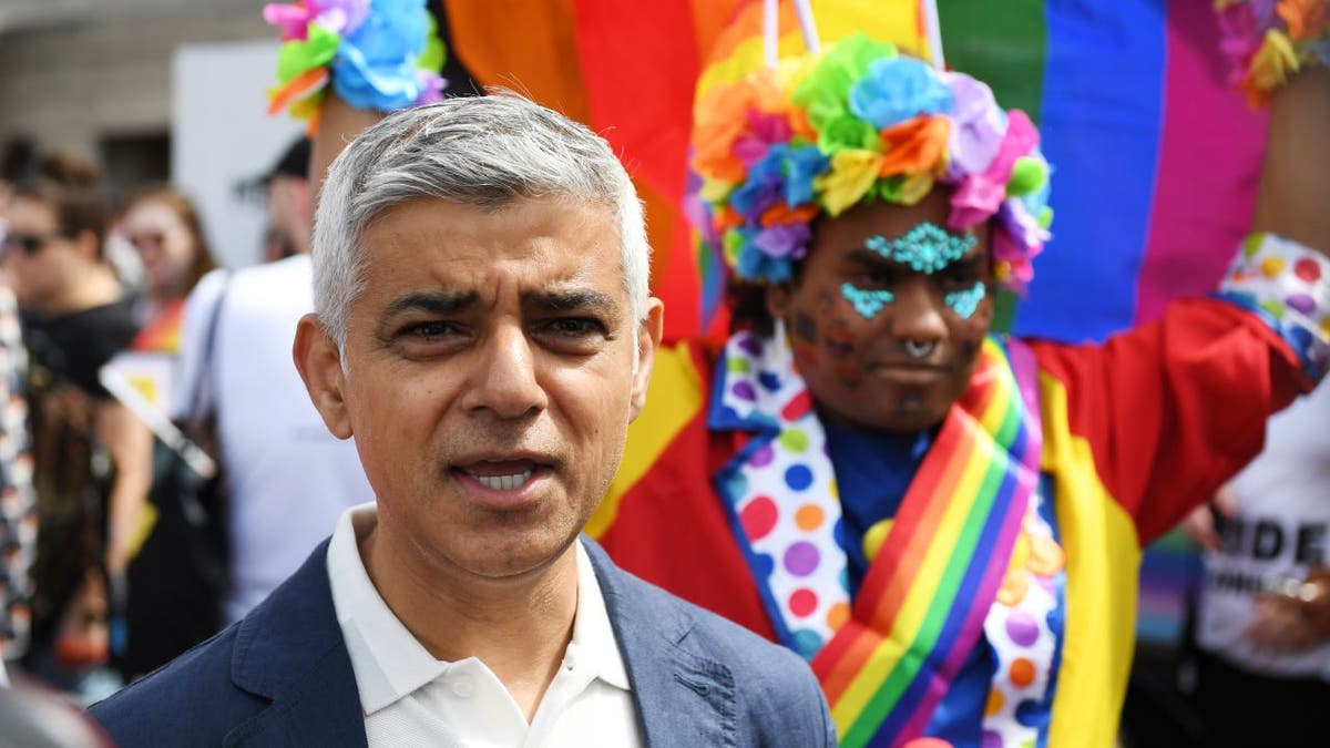 London Mayor Sadiq Khan at pride parade