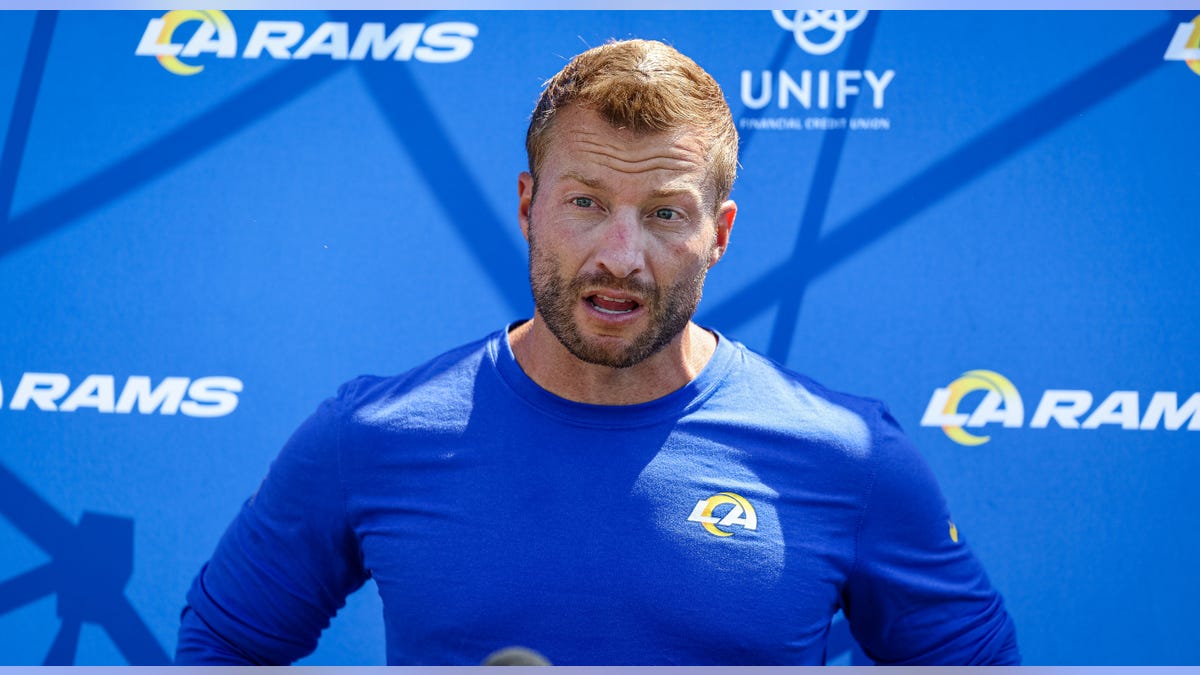 Sean Mcvay talks at press conference