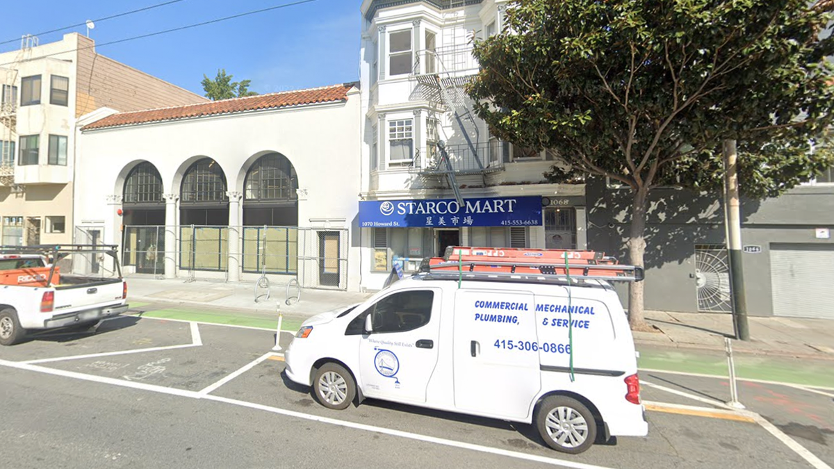 Building exterior of drug-sobering center in San Francisco