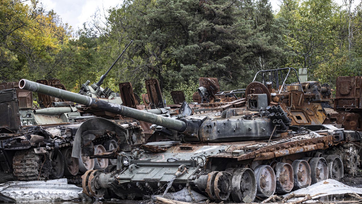 Russian vehicles destroyed in Ukraine
