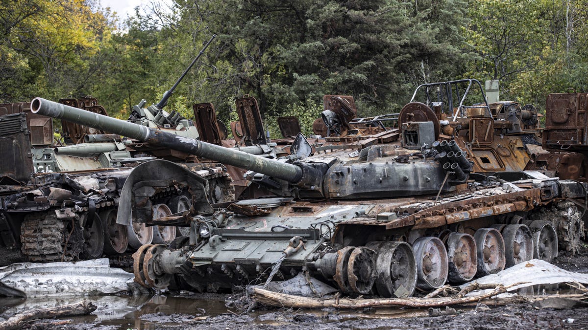 Russian vehicles destroyed in Ukraine