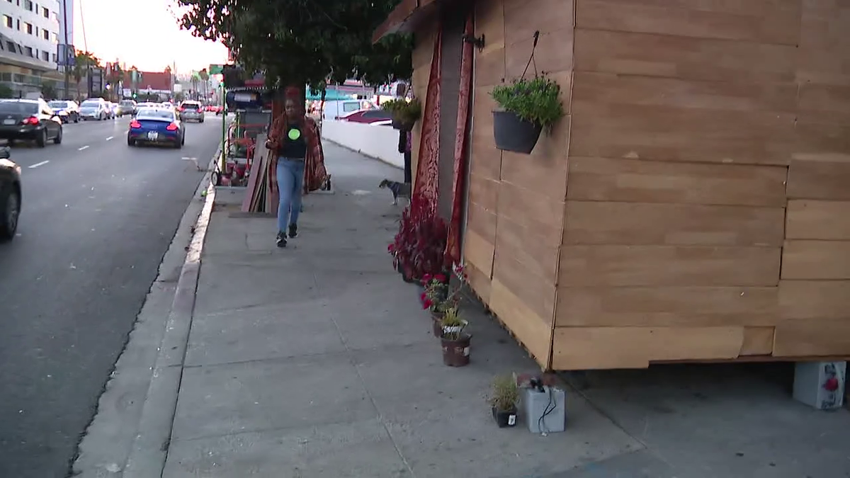 Los Angeles homeless man