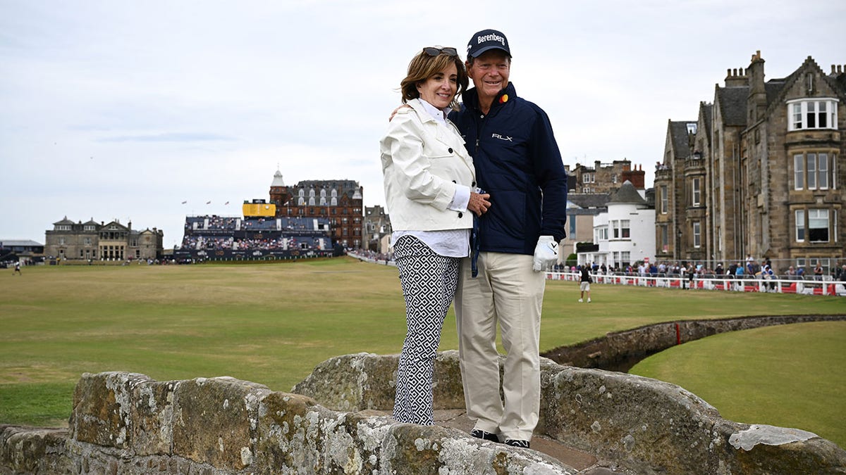 Tom Watson and wife at St. Andrews