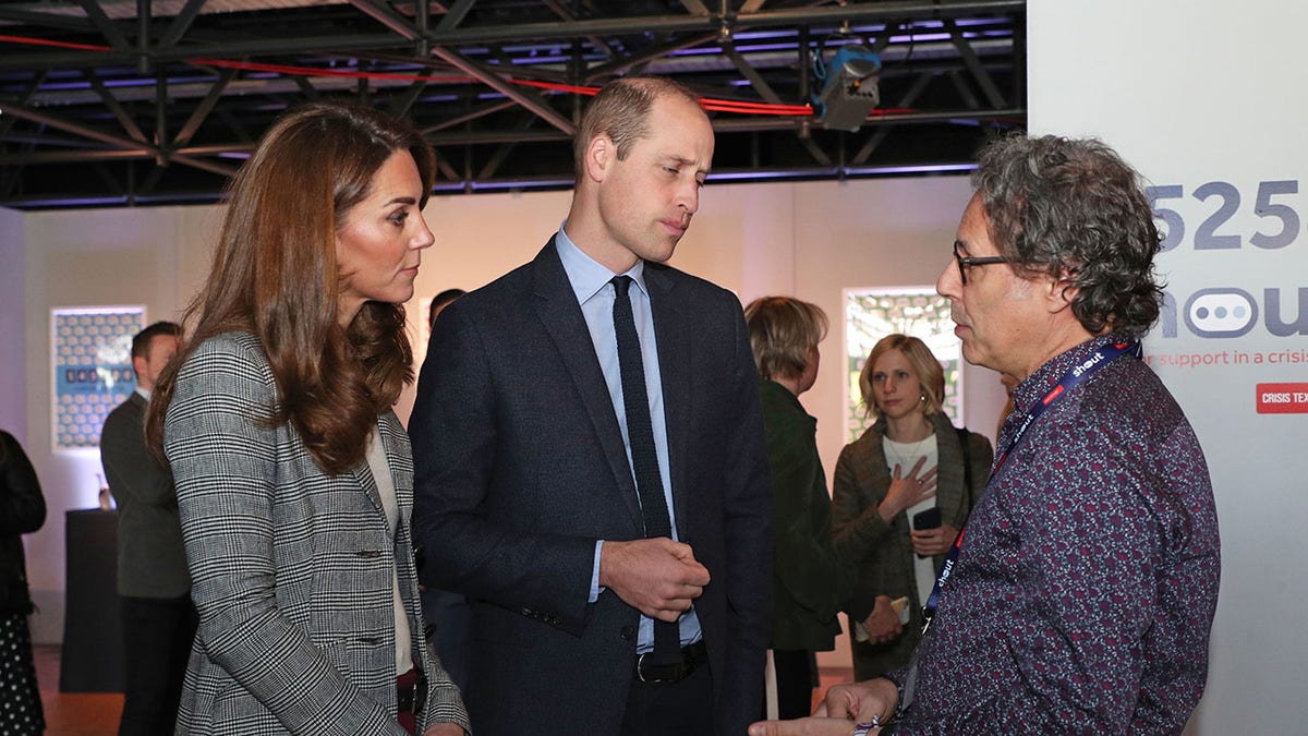 Prince William and Kate Middleton with Molly Russell's dad