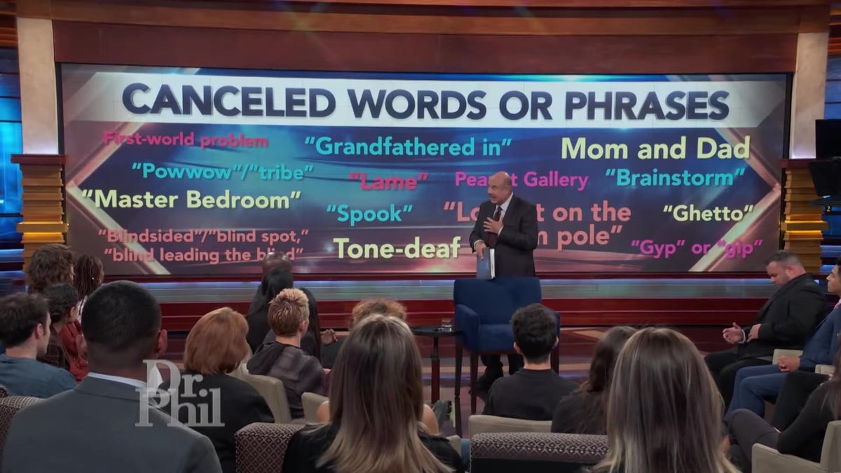 Dr. Phil canceled words or phrses