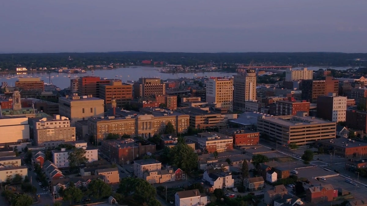 Aerial Maine Portland