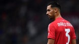 Pablo Marí looks onto field