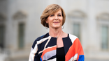 UNITED STATES - APRIL 23: Rep. Susie Lee, D-Nev., does a TV stand up outside of the U.S. Capitol before the House vote on the $483.4 billion economic relief package on Thursday, April 23, 2020.(Photo By Bill Clark/CQ-Roll Call, Inc via Getty Images)