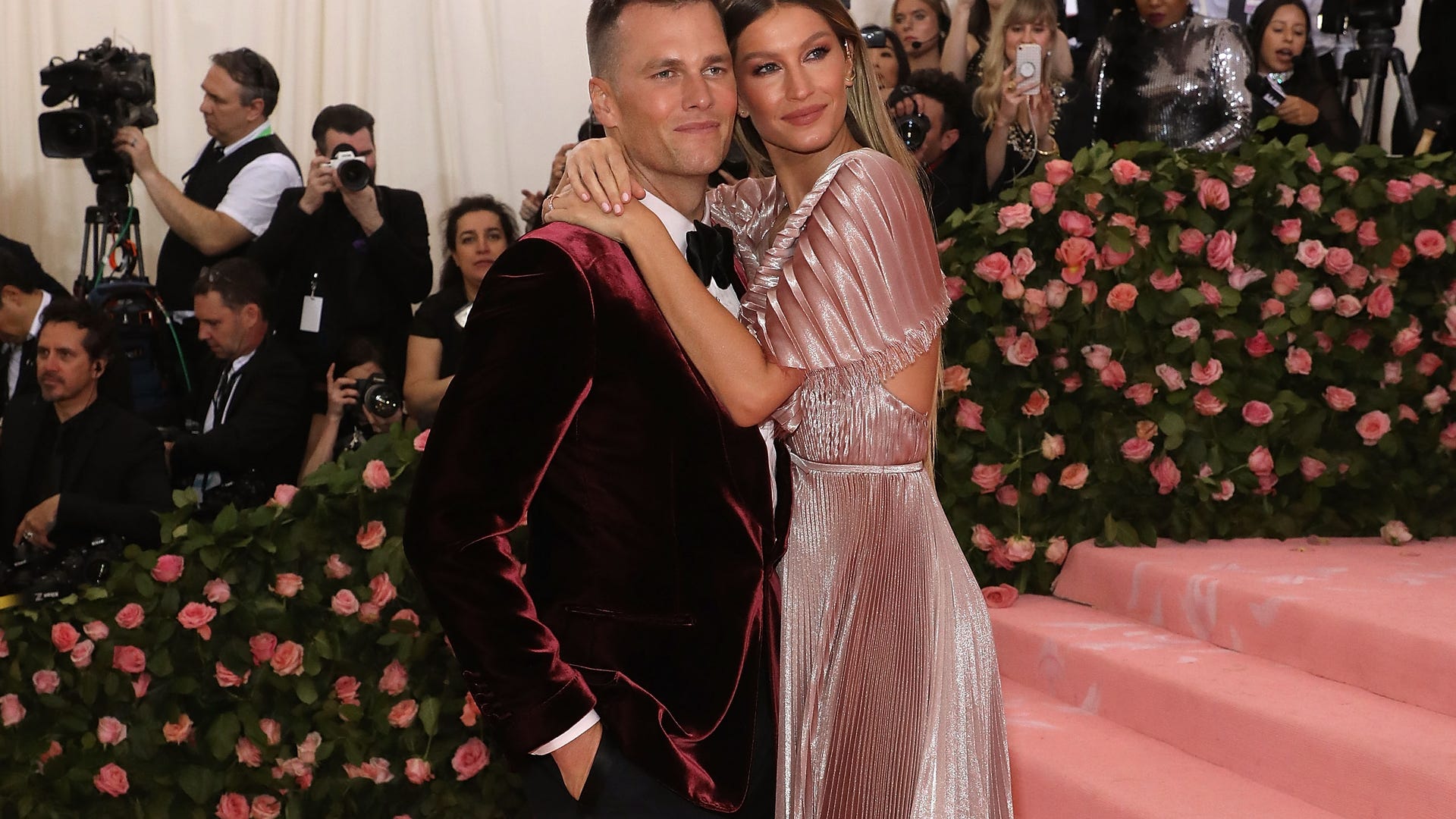 Tom and Gisele met gala