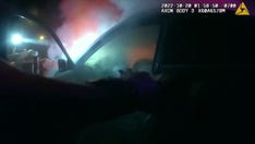 California police save man from burning car, might have been under influence of alcohol: 'Get out of the car!'