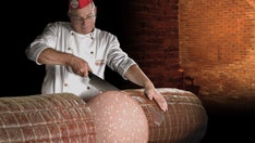 Monster mortadella shown in New York weighs 661 pounds, measures 6.4 feet long