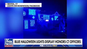 Connecticut family lights up house in blue to honor officers killed in ambush: 'Army of angels'