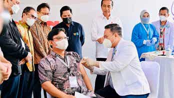 Indonesia leaders launch country's first homegrown COVID-19 vaccine