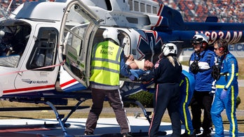 NASCAR driver Jordan Anderson suffers burns after fiery crash: 'No doubt God’s hand was protecting me'