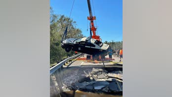 Florida trooper rescued after Hurricane Ian floodwaters wash cruiser off road